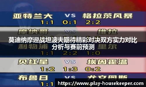 莫迪纳摩迎战坦波夫期待精彩对决双方实力对比分析与赛前预测