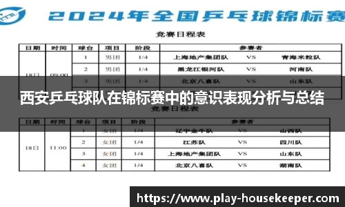 西安乒乓球队在锦标赛中的意识表现分析与总结